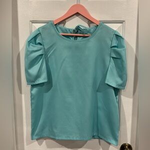 Chic Aqua Women's Blouse